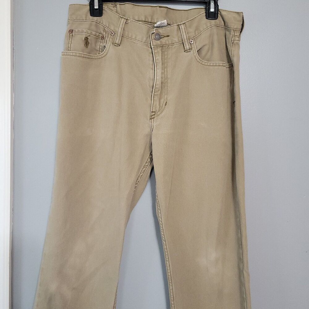 Polo Ralph Lauren Men's Straight Jeans in Tan